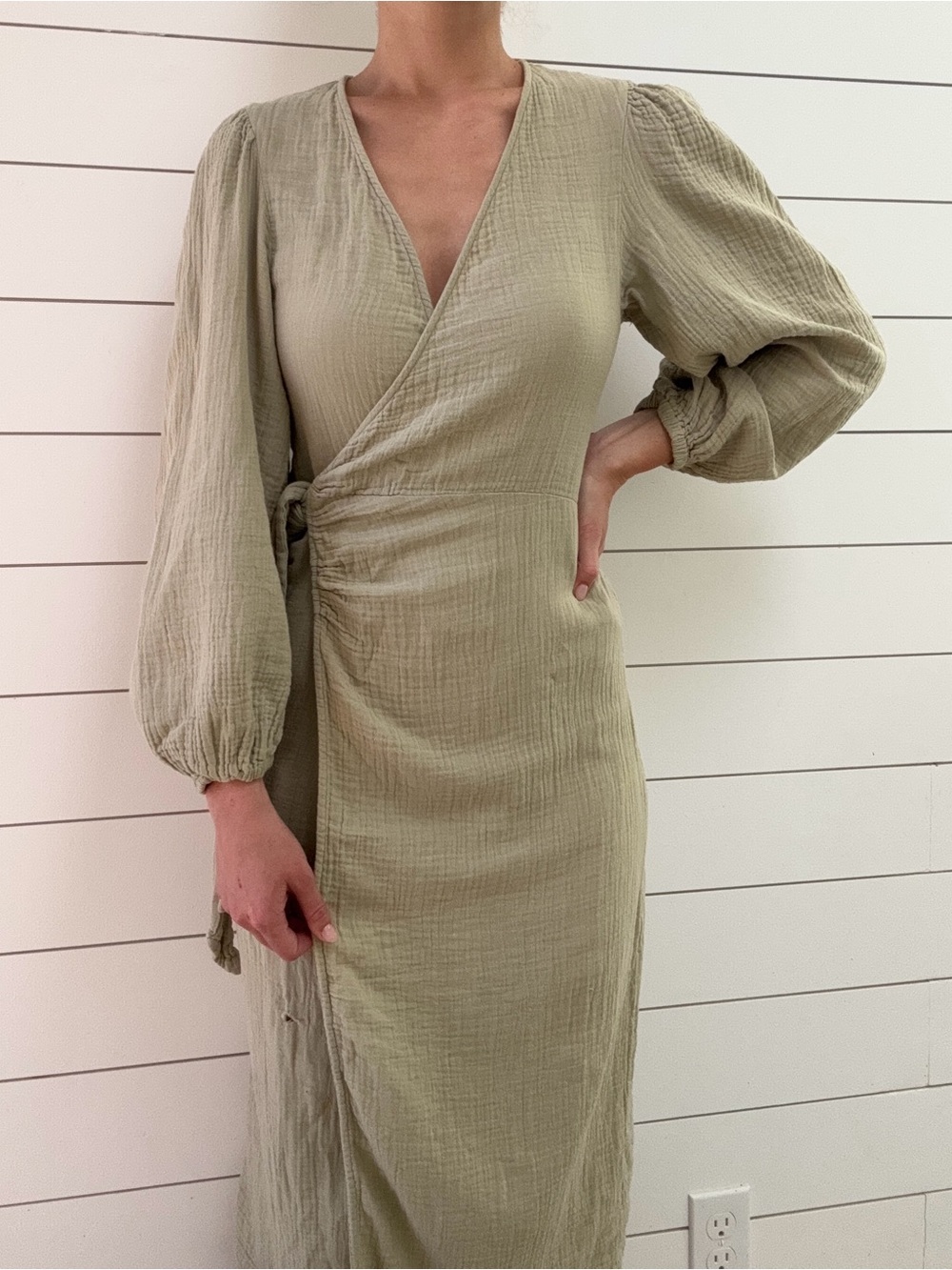100% cotton H&M midi dress